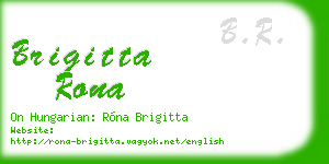 brigitta rona business card