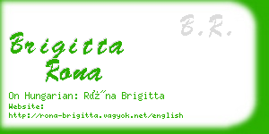 brigitta rona business card